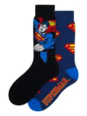 Underworks Mens Pattern Crew Sock 2Pk