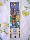 Birthdate Bookmark " 5 of SPADES" - 9/1; 7/2; 5/3; 3/4; 1/5