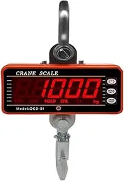 [JAJAJ] Industrial Digital Crane Scale 1000Kg 2000LB Crane Scales Industrial Heavy Duty Weighing Balance Digital Hook Scale Hanging Gram Weighting for Farm,Livestock,Factory,Construction