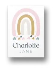 Baby Girl Nursery Personalised Name Paper Print, Digital, Canvas, Wood Print