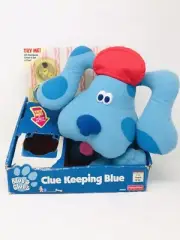 Blues Clues Clue Keeping Blue Plush Dog Red Hat Handy Dandy Notebook in Box