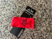 Red Honor Kanji Symbol Junk Big Bang Training Gym Workout Running Headband