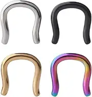 [Generic] Stainless steel U-shaped nose ring, ear hook, earring piercing accessory