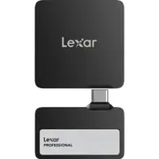 Lexar Professional GO SL400 Portable SSD with Hub, USB 3.2 Gen 2, 1TB, Black, 2 Years Warranty LSL400S001T-RNBNG