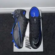 US11 - Nike Zoom Mercurial Vapor 15 Elite SG (Black/Hyper Royal/Chrome)
