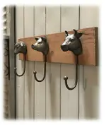原單 復古懷舊農場動物豬牛羊裝飾掛鉤 衣帽鉤1入