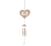 Wind Chimes Rose Gold Bells Hanging - Elephant