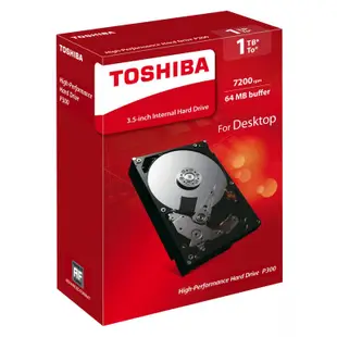 Toshiba東芝 P300系列 3.5吋 HDD傳統硬碟 1TB 2TB 3TB 4TB 6TB 8TB 桌上型硬碟