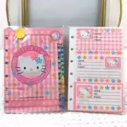 Hello Kitty 6 Hole System planner refills index file Memo Organizer sheets set