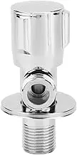 Copper Triangular Angle Valve Knob Type Opening and Closing G1/2in Thread for Wash Basins Kitchen Faucets