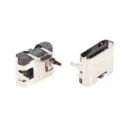 10Pcs Type-C Female Seat 2 Pin Plug Micro Connector Socket USB Power Jack Dock