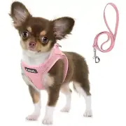 Fida Comfy Small Dog Harness with Leash Soft Puppy Vest Escape Proof Breathable