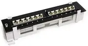 StarTech PANEL4512 1U 12 Port Rackmount Cat5e 110 Patch Panel - 45 Degree