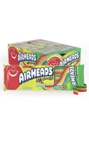 Airheads Candy, Xtremes Belts, Sweet & Sour Candy, Non Melting, 3oz (Pack of 12)