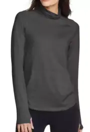 NEW Eddie Bauer Women's Stretch Funnel Neck Long Sleeve Top Size Small