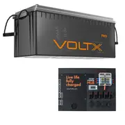 VoltX 12V 300Ah Lithium Battery + Switch Panel ON-OFF Control Box (Connect 17 Devices)