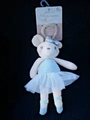 Dreamgro Mia The Mouse Plush 11" Stuffed Animal Soft Baby Toy Clip NEW