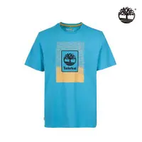 在飛比找ETMall東森購物網優惠-Timberland 男款天際藍戶外經典圖案短袖T恤A282