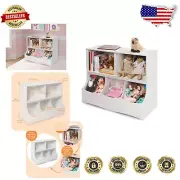 Multi-Purpose White Storage Cubby for Kids – 3 Bins, 2 Shelves & Easy Access