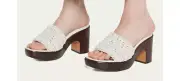 $300 Vince Womens Nicki Crochet Clog Sandals Womens 7.5 Coastal Cowgirl Boho