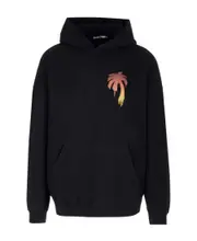 Palm Angels Palm Tree Printed Hoodie XXS,S,L,M Black