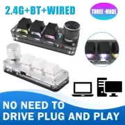 Mechanical Keyboard RGB Programming Switch 3 Keys 1 Knob 2.4G Wireless Bluetooth