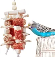 Bird Toys, Parrot Toys,Natural Corn Cob Bird Chew Toys for Cockatoos, Quaker Par