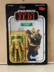 VINTAGE STAR WARS ROTJ See Threepio C-3p0 77 -BACK SEALED MOC KENNER