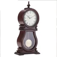 在飛比找蝦皮商城優惠-5Cgo 楓葉鐘表擺件仿古鐘座鐘客廳中式老式坐鐘歐式復古麗聲