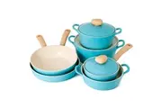 Neoflam Retro Induction Set - 6pc Fry pan, Saucepan and Casserole Mint