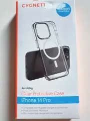 Magsafe Compatible Cygnett Iphone 14 Pro Clear Protective Case Cover Protector