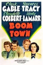 Boom Town poster Claudette Colbert Clark Gable Spencer Tracy Hedy - Old Photo