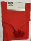 Short Fabric Printed Table Runner (10" x 51") CHRISTMAS, RED COLOR , Daily Home
