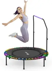 ADVWIN Mini Trampoline Rebounder 40"/48" Foldable Fitness Trampoline for Adul...