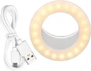 Angoily Supplementary Light Round Shape Safe Selfie Light for Live Streaming for Video Calls Remote Work
