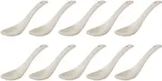 Tablespoons 10 Pcs Ceramic Spoons Nordic Household Children's Complementary Food Meal Spoons Small Tablespoons Tablespoons Spoons Serving Spoon (Color : B)