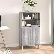 Generic Highboard Grey Sonoma 60x36x110 cm Engineered Wood