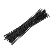 50PCS 20AWG Double-Ended Tinned Connector Wire 1 Pin 20CM Jumper Wire Black