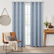 Fieldcrest Heritage Davina Intertwining Vines Grommet Curtain 50in x 96in Blue