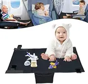Elfzone Toddler Airplane Bed - Portable Kids Plane Footrest, Airplane Hammock for Toddlers (Black, 55 lbs Max Weight)