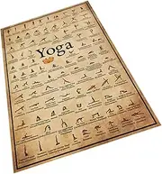 Milisten Delicate Yoga Posture Canvas Wall Art Home Gym Decor Unique Yoga Sequence Picture for Living Room Bedroom and Hallway Stylish Decorative Poster