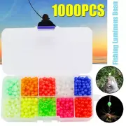 1000x 5mm Luminous Light Glowing Balls Stoppers Fishing Floats Beans Round Beads