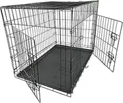Cat Cage,Dog Cage, 13.78x9.84x12.99 Thicken Iron Wire Dog Crates Medium Size, Folding Metal Cat Cage with Tray, Sturdy Medium Dog Crate, Portable Pet Cage for Dog and Cat,Dog Cage