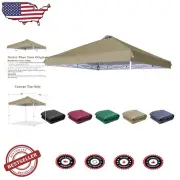 Durable Dark Khaki Canopy Replacement Top with Air Vents - Ideal for Outdoor Use