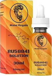 Mane Regain - RU58841 5% Solution (50mg/ml) - DHT Blocker - Advanced Hair Loss Treatment - Anti-Androgen Hair Tonic - Promotes Hair Regrowth and Prevents Male Pattern Baldness - 30ml