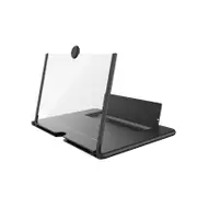 Desktop Foldable 3D Phone Screen Magnifier Video Movie Screen Amplifier for Smart Phone for iPhone for Samsung Xiaomi Huawei BLACK COLOR