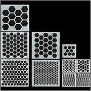 XGNG 10PCS Honeycomb Stencils Large Small Honeycomb Hexagon Stencil Drawing Template Bee Stencils for Painting on Wood Cookies Wall Canvas DIY Crafts Furniture