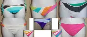 NWT Genuine ROXY stripe pattern brief/hipster/tie swim bikini bottom,S,M,L