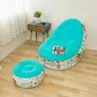 NEW INFLATABLE FLOCKING SOFA CHAIR WITH PEDAL LAZY LOUNGE COMFORTABLE SOFA