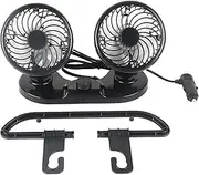 Bvizyelck Double Fan For Car | Mute Portable Car Air Conditioner,Portable AC And Air Conditioner, Travel Fan, 360° Rotatable For Desktop, Boat, Golf Cart, SUV, RV